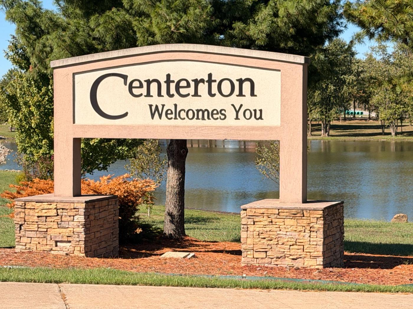 Centerton, Arkansas welcome sign